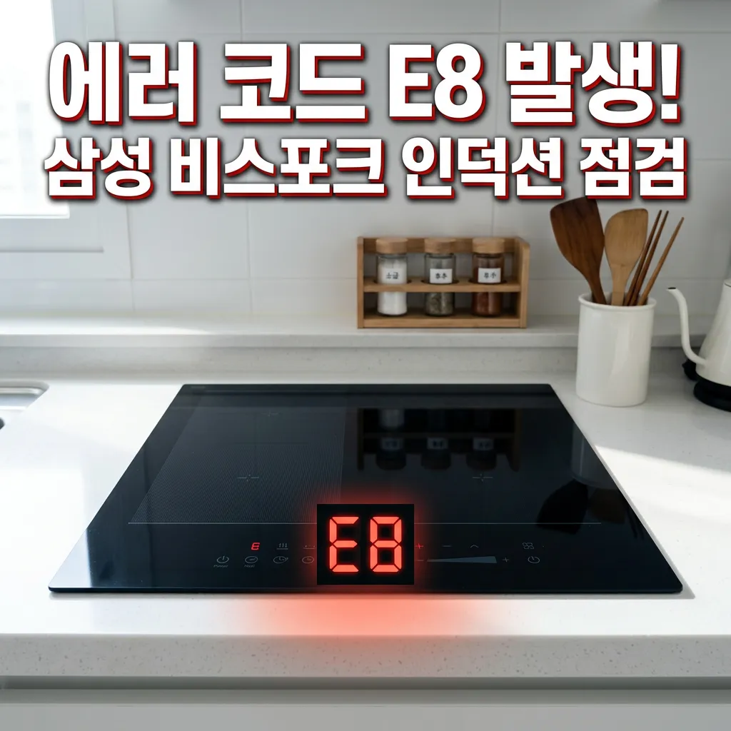 삼성 비스포크 인덕션 E8 에러 방열팬 자가 점검 3단계