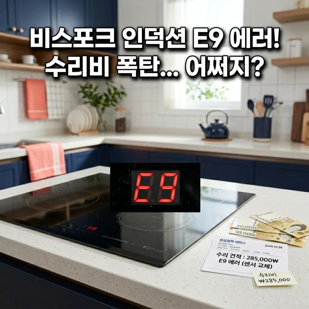 삼성 비스포크 인덕션 E9 에러 메인보드 수리 비용 현실 정리