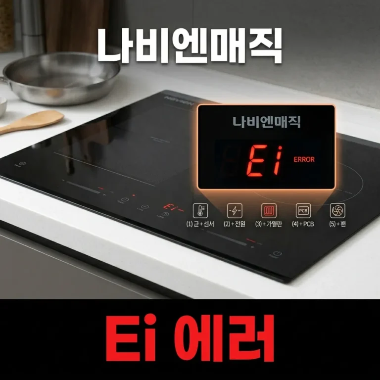 나비엔매직 인덕션 Ei 에러 자가점검 3단계 해결법